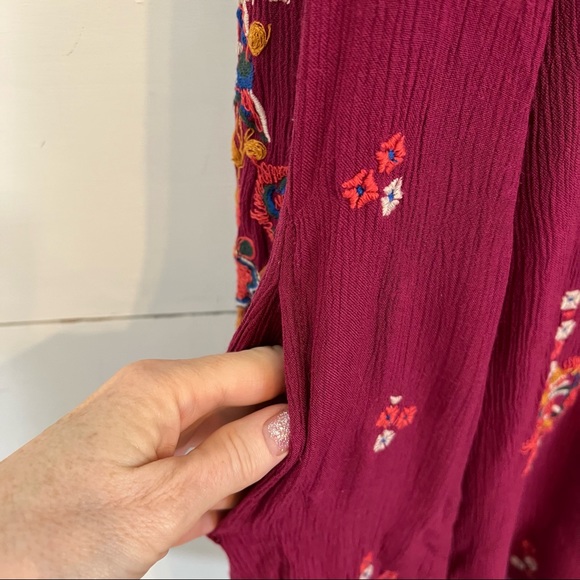 Free People Oxford Embroidered Mini Dress. Size Small. - Picture 9 of 15